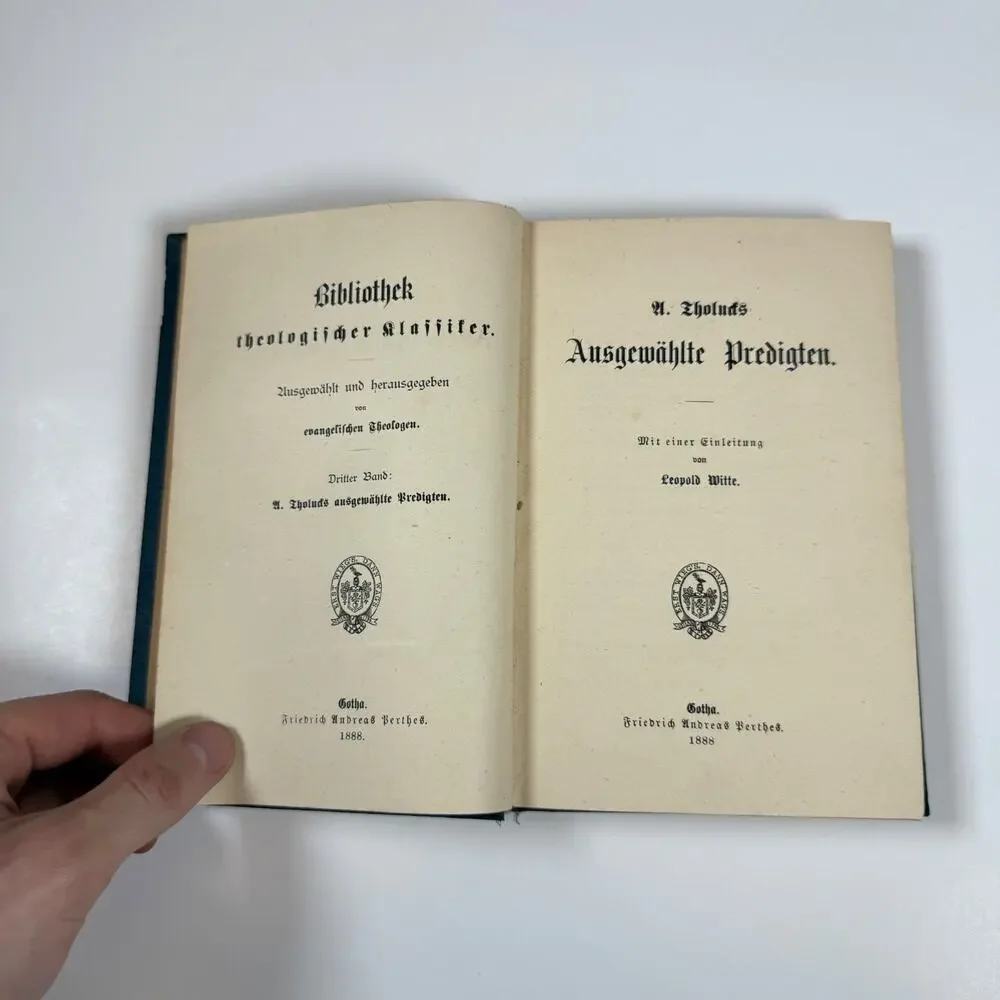 Theological Library by M Zahnolds 1888 Antique Book Ger Lng